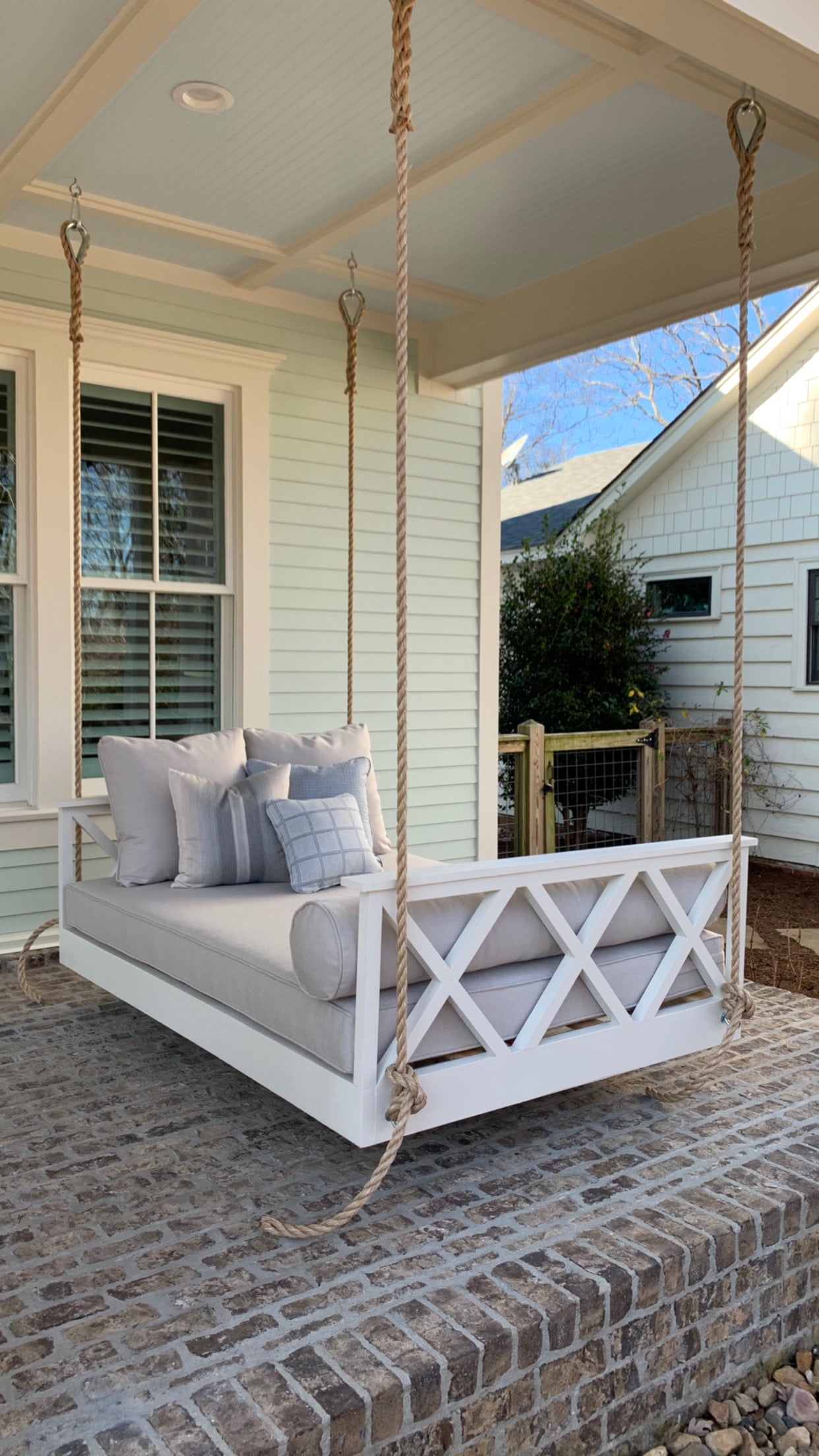 Full length shot of a Full size swing bed in the usa