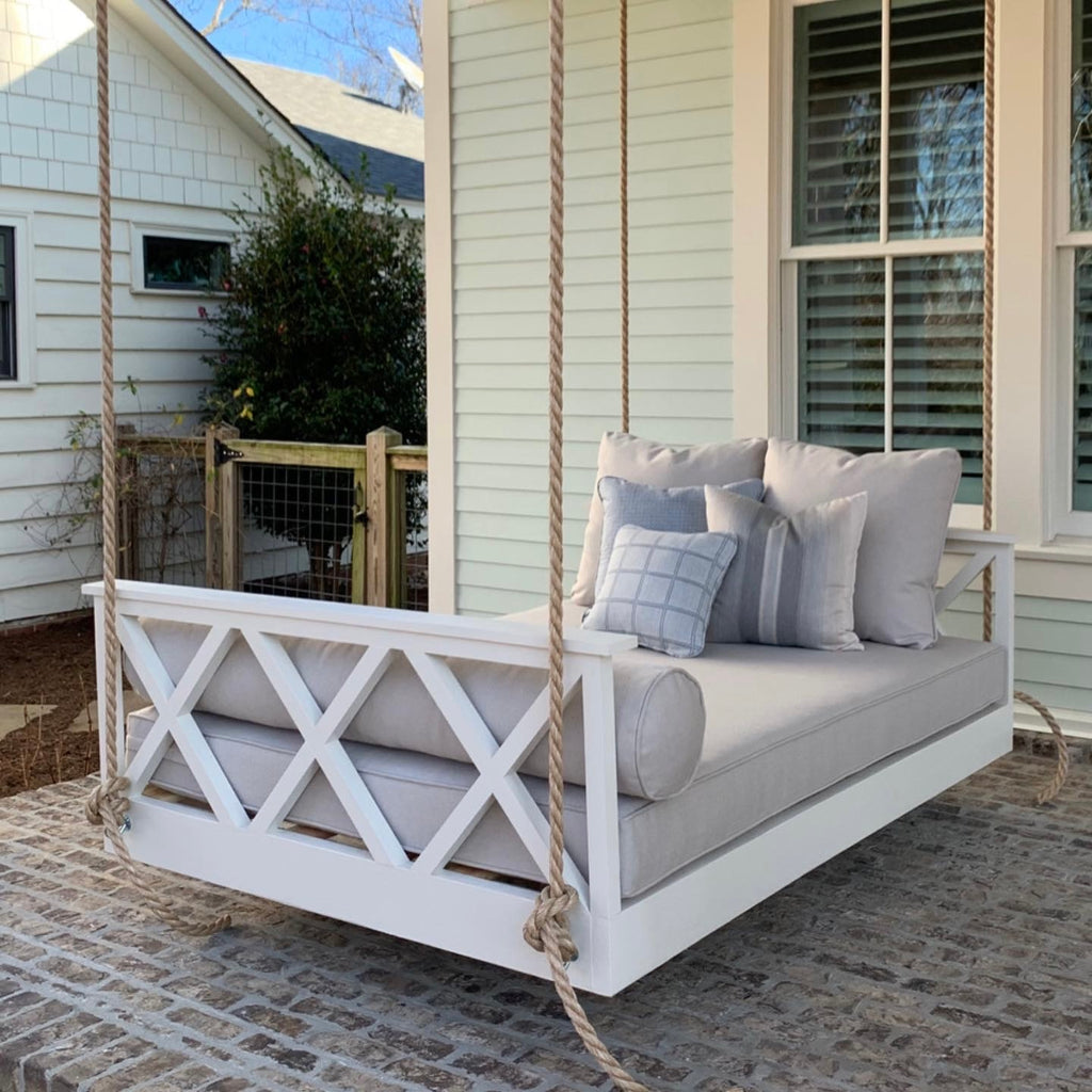 Swing bed with X's
