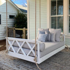Swing bed with X's