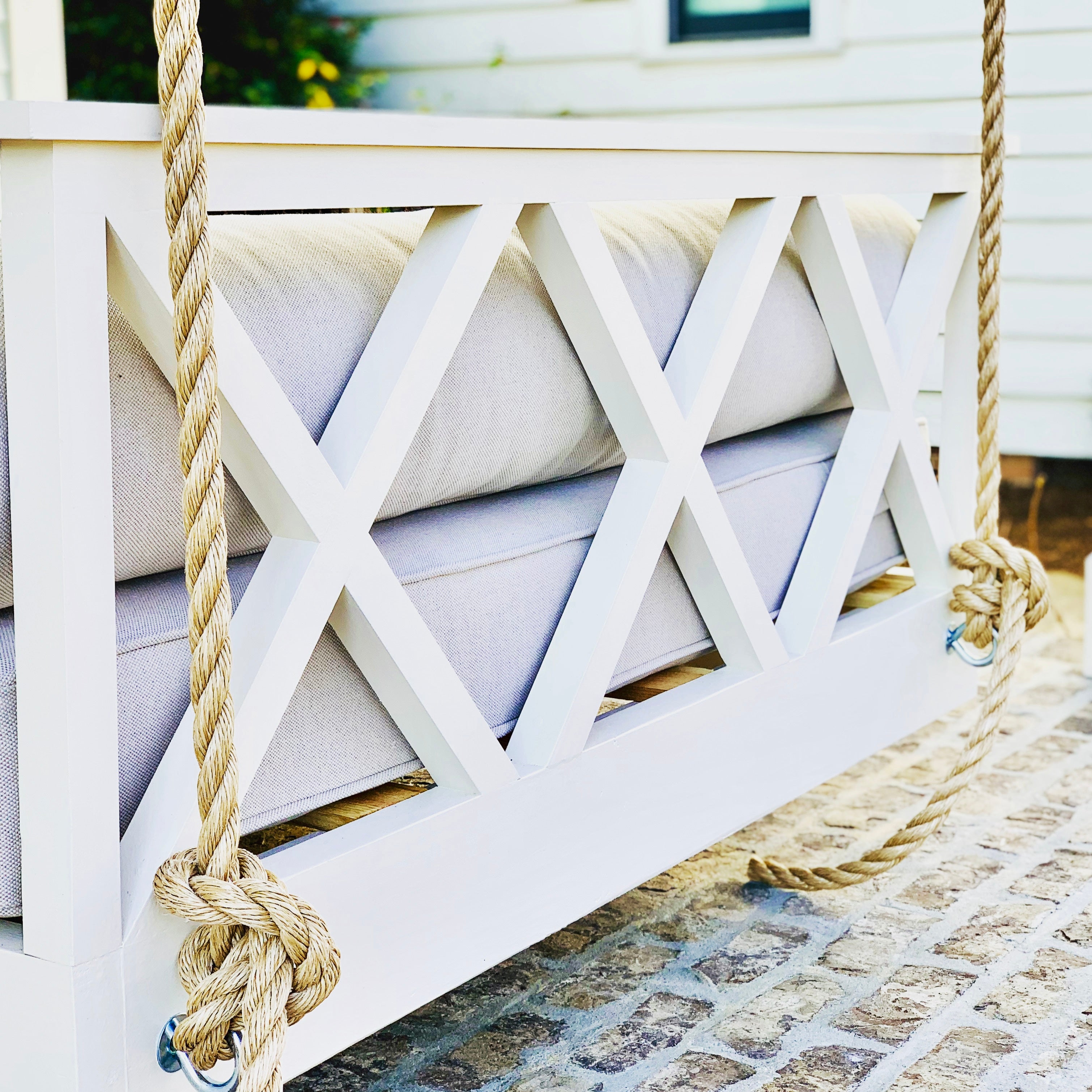 full size swing bed with rope