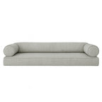 Sunbrella Canvas Granite Cushion Set with Bolsters. Low back cushion set