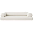 Sunbrella Canvas Natural Cushion Set with Bolsters. Low back cushion set