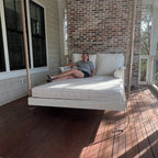 Queen Size Coastal Chaise Swing by Nate and Lane