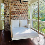 Coastal Dunes Chaise Swing by Nate and Lane  Oversized Porch Swing